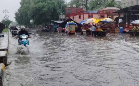 जयपुर में मूसलाधार बारिश से जनजीवन अस्त-व्यस्त, कई इलाकों में जलभराव और ट्रैफिक जाम