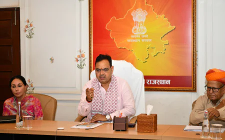 राजस्थान में रेल सुविधाओं का विस्तार: मुख्यमंत्री भजनलाल शर्मा ने परियोजनाओं की समयबद्ध पूर्णता के दिए निर्देश