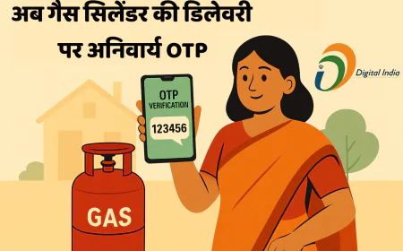 रसोई गैस सिलेंडर के लिए अब OTP अनिवार्य: सरकार का नया नियम