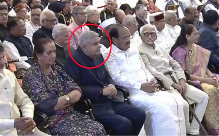 जगदीप धनखड़ का अचानक इस्तीफा: 53 दिनों की चुप्पी टूटी, नए उपराष्ट्रपति शपथ में नजर आए