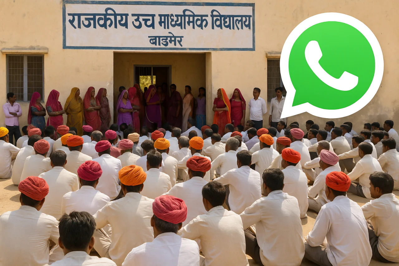 बाड़मेर में सरकारी स्कूल प्रिंसिपल पर छात्रा को अश्लील व्हाट्सएप संदेश भेजने का गंभीर आरोप: 11वीं कक्षा से प्यार का दावा किया, ग्रामीणों ने प्रदर्शन कर हटाने की मांग की