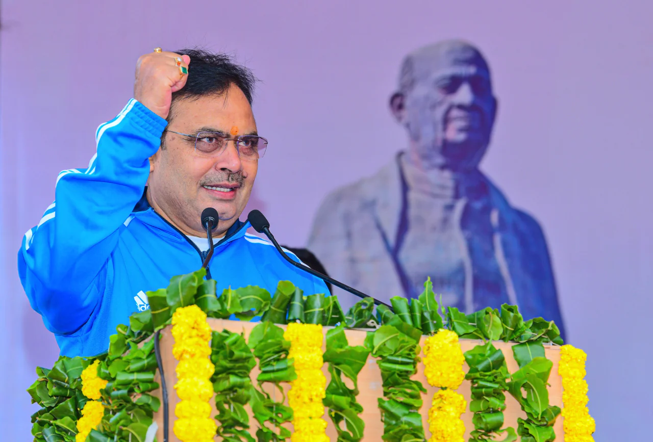 मुख्यमंत्री भजनलाल शर्मा ने किया ‘एकता मार्च’, बोले — सरदार पटेल ने रियासतों को जोड़ भारत को बनाया सशक्त