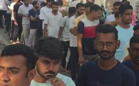 बाड़मेर में VDO परीक्षा के दौरान कड़ी सुरक्षा: चैन लगी टी-शर्ट में आई गर्ल्स को रोका, थ्री लेयर चैकिंग से एंट्री