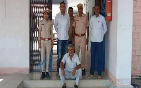 बाड़मेर में 2 माह से फरार अफीम सप्लायर गिरफ्तार, पुलिस को देख रेतीले धोरों में भागा