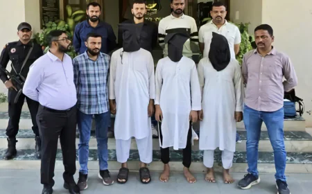 पाकिस्तानी ड्रोन से हथियार हनुमानगढ़ पहुँचे; गुजरात में डिलीवरी, 3 आतंकी गिरफ्तार—ATS स्लीपर सेल की तलाश में