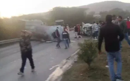 दिल्ली-मुंबई एक्सप्रेसवे पर दर्दनाक हादसा: पिकअप में आग लगने से तीन लोग जिंदा जले, ड्राइवर गंभीर रूप से घायल