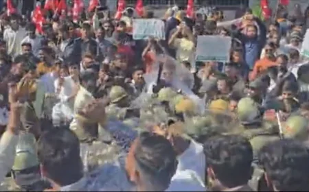 अरावली संरक्षण को लेकर उदयपुर सहित कई जिलों में प्रदर्शन, पुलिस से हुई झड़प