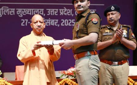 UP के 'जांबाज' IPS कृष्ण कुमार विश्नोई सम्मानित: विपरीत हालातों में अदम्य साहस दिखाने वाले अफसर को सरकार का सलाम