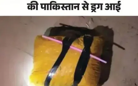 नए साल की रात बॉर्डर पर बड़ा खुलासा: पाकिस्तानी ड्रोन से आई 20 करोड़ की हेरोइन जब्त, तीन तस्कर गिरफ्तार