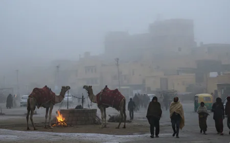 जैसलमेर में कड़ाके की सर्दी, पारा 3.3 डिग्री पहुंचा, कोहरे से जनजीवन बेहाल