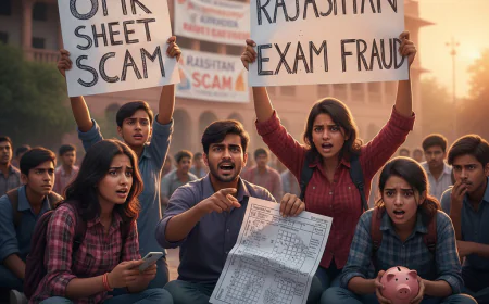 राजस्थान में OMR शीट घोटाला: भर्ती परीक्षाओं की विश्वसनीयता पर बड़ा संकट