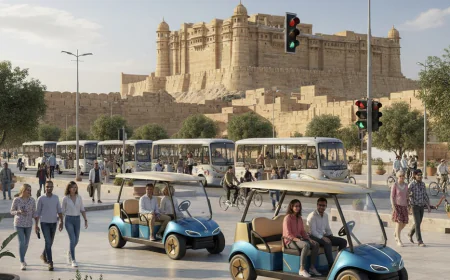 जैसलमेर में पर्यटक वाहनों पर यात्रीकर, गोल्फ कार्ट और ट्रैफिक लाइट से बदलेगा शहर