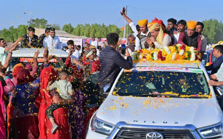 गुढ़ामलानी पहुंचे मंत्री के.के. विश्नोई, जिला पुनर्गठन पर तेज हुई सियासी हलचल