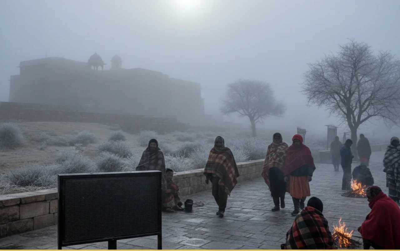 राजस्थान में कड़ाके की ठंड: 19 जिलों में शीतलहर और घने कोहरे का ऑरेंज अलर्ट