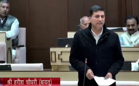 विधानसभा में हरीश चौधरी का सरकार पर हमला, भर्तियों से पर्यावरण तक उठाए बड़े सवाल