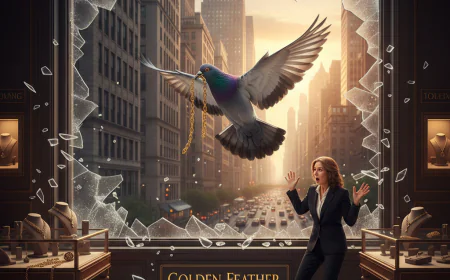 कबूतर बना लुटेरा, ले उड़ा सोने की चेन।