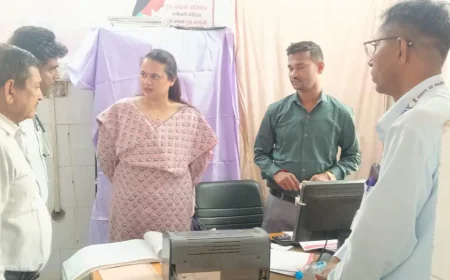 जिला कलेक्टर टीना डाबी अचानक पहुंची चौहटन जिला चिकित्सालय