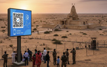 तनोट माता मंदिर बॉर्डर दर्शन के नियम बदले, अब ऑनलाइन पास हुआ अनिवार्य