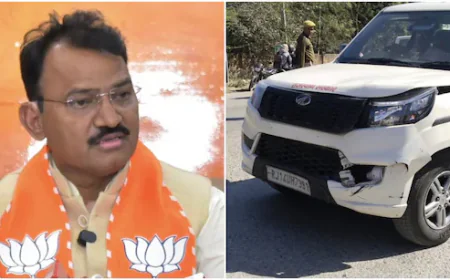 उदयपुरवाटी घाट के पास डिप्टी सीएम प्रेमचंद बैरवा के काफिले से टकराई कार, बड़ा हादसा टला