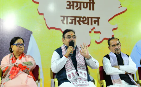 राजस्थान: मुख्यमंत्री भजनलाल शर्मा का बड़ा दावा- 2 साल में पूरे किए संकल्प पत्र के 72% वादे, कार्यकर्ताओं को दिया जीत का मंत्र
