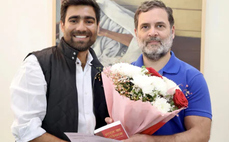 NSUI अध्यक्ष ने राहुल गांधी से की भेंट: 28 फरवरी को होगा पदभार ग्रहण, युवाओं के मुद्दों पर हुई चर्चा।