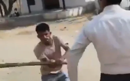 श्रीडूंगरगढ़ के कुनपालसर स्कूल में प्रधानाचार्य पर लाठी से हमला, वीडियो वायरल