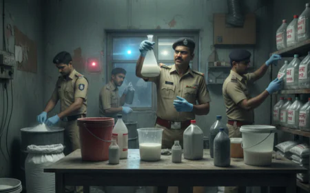 जयपुर नकली दूध फ्रॉड, 200 Ltr नकली दूध नष्ट, नामी ब्रांड कोड 724 निशाने पर।