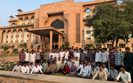 स्वरूपसिंह खारा के नेतृत्व में विद्यार्थियों ने किया राजस्थान विधानसभा का शैक्षणिक भ्रमण