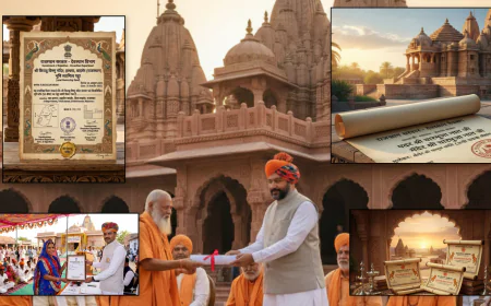 अब राजस्थान में मंदिर की जमीन पर नहीं होगा अवैध कब्जा, भजनलाल सरकार देगी मंदिरों को पट्टे।