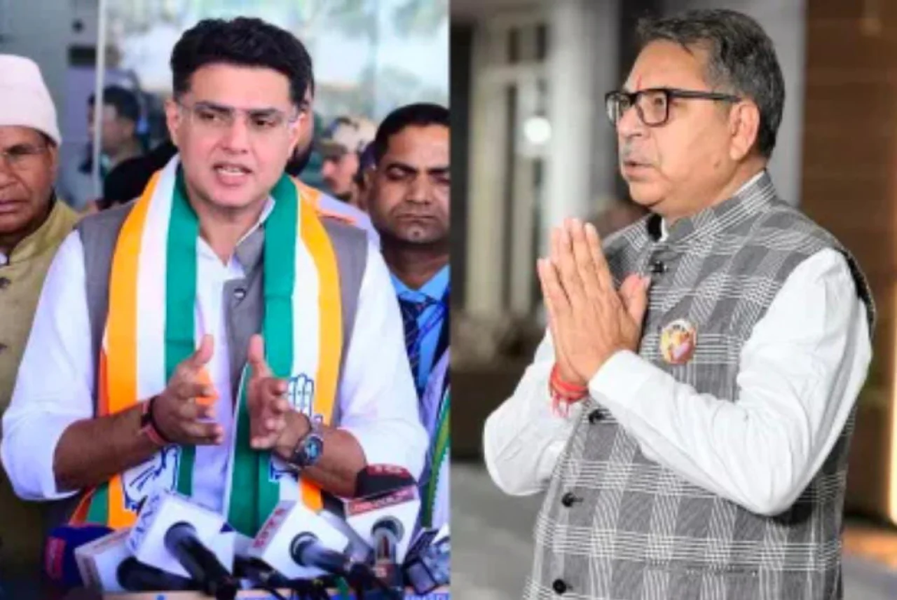 जयपुर एयरपोर्ट पर सचिन पायलट और सतीश पूनिया की मुलाकात ने बढ़ाया सियासी पारा।