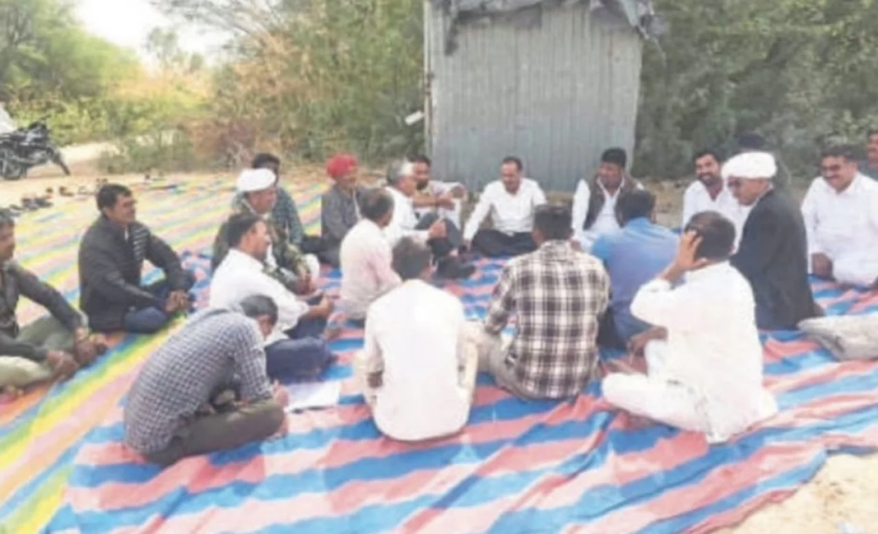 जैसलमेर नहर में पानी को तरसे किसान,तीसरे दिन भी धरना जारी