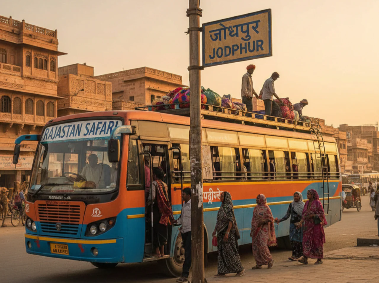 जोधपुर में निजी बसों की रफ्तार बरकरार, चक्का जाम की कोशिशें नाकाम।