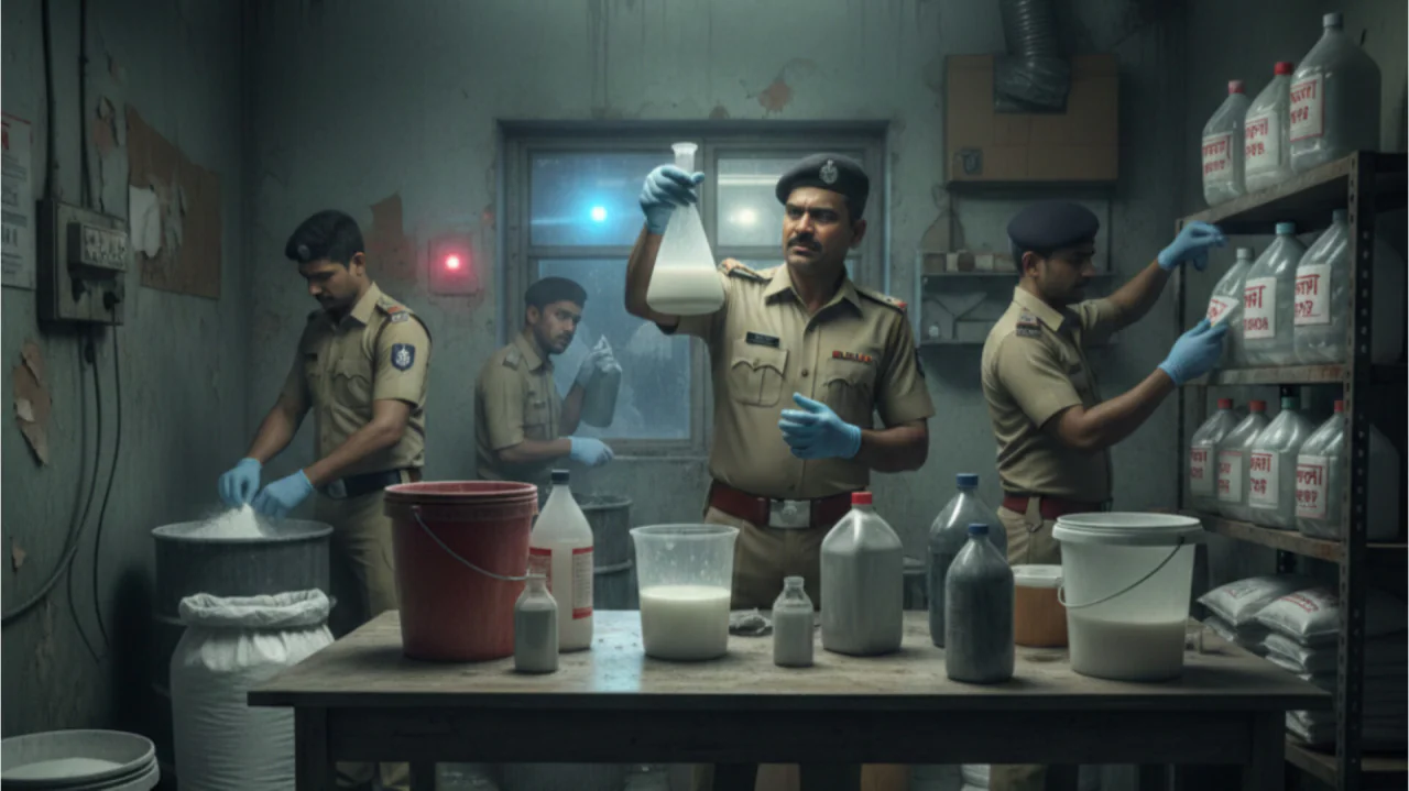 जयपुर नकली दूध फ्रॉड, 200 Ltr नकली दूध नष्ट, नामी ब्रांड कोड 724 निशाने पर।