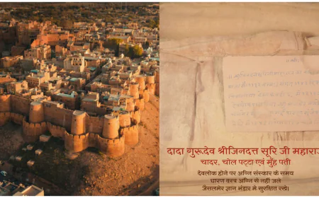 चादर महोत्सव के लिए श्रमिक छावनी बना जैसलमेर का डेडानसर मैदान। 300 श्रमिक 24 घंटे, बनेगा विश्व रिकॉर्ड।